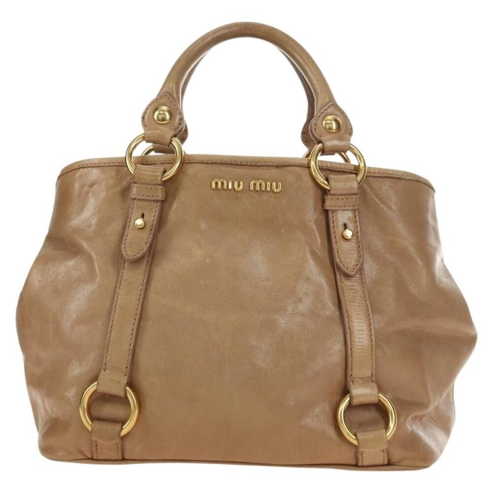 Miu Miu Matelasse Handbag Beige